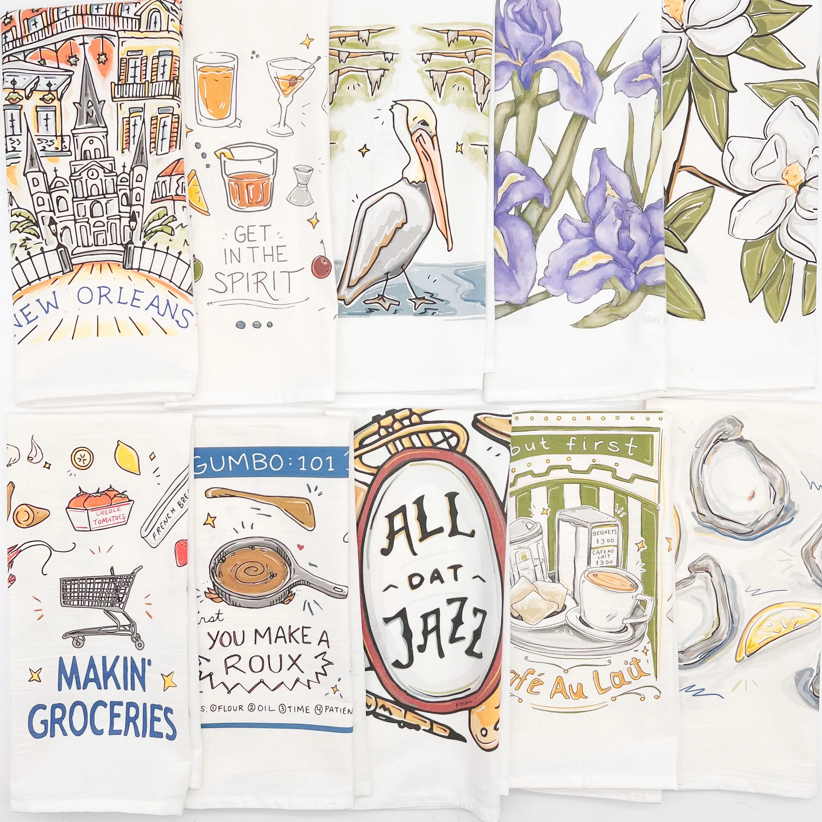 Best Of NOLA Bow Tea Towel