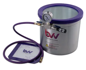 Best Value Vacs 5 Gallon Aluminum Side Mount Vacuum Chamber