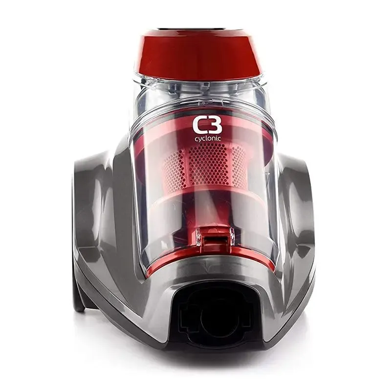 Bissell Canister Vacuum Cleaner Plastic, Black & Red