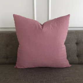 Blush Pink Linen Blend Throw Pillow Cover 22x22