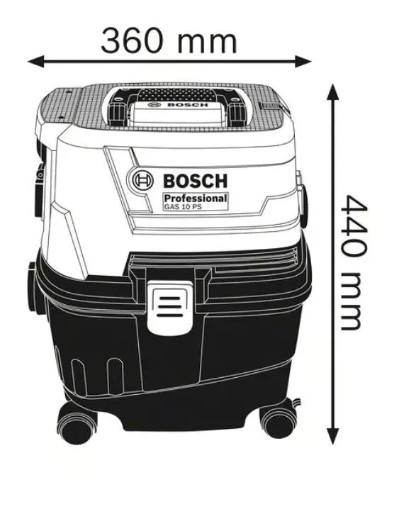 BOSCH Hazard-free Wet & Dry Vacuum Cleaner with Automatic Start-Stop Power Socket System | Model : B-GAS15PS