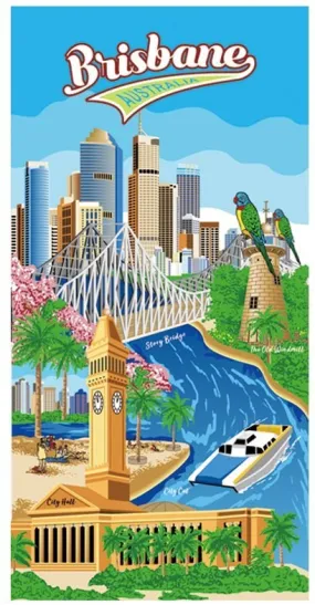 Brisbane Beach Towel In Stock