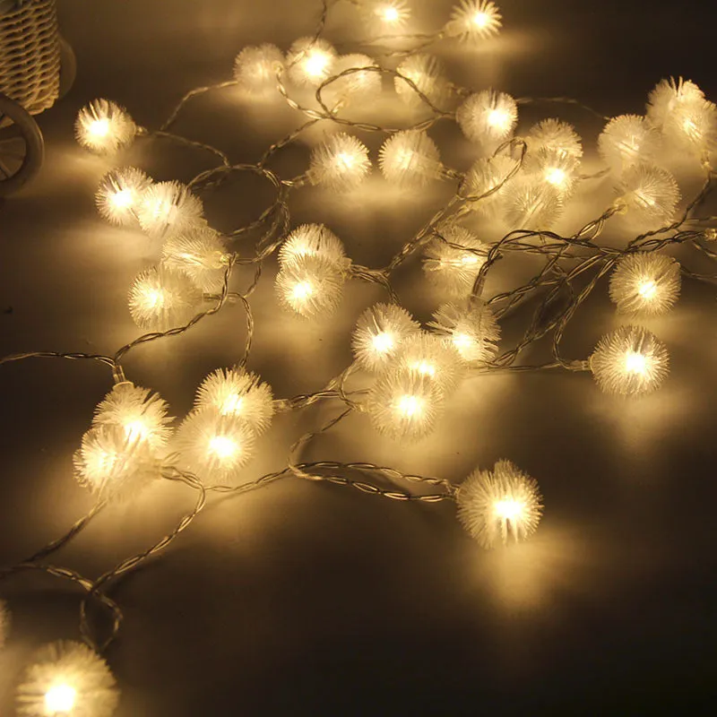 Bulk Dandelion String Lights Led Fluffy Ball Lamp String Wholesale