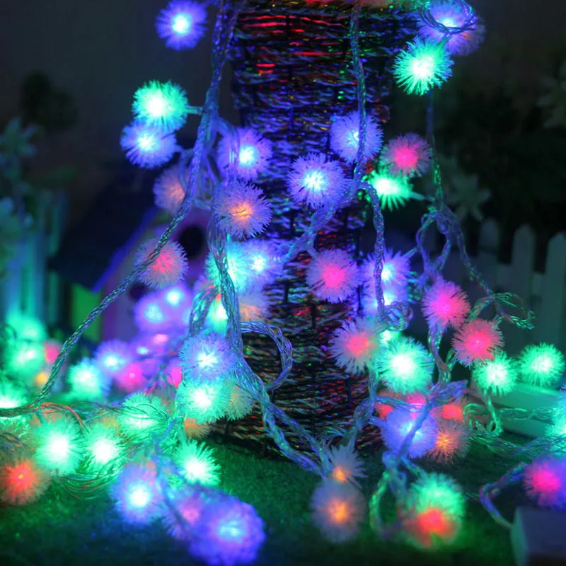 Bulk Dandelion String Lights Led Fluffy Ball Lamp String Wholesale