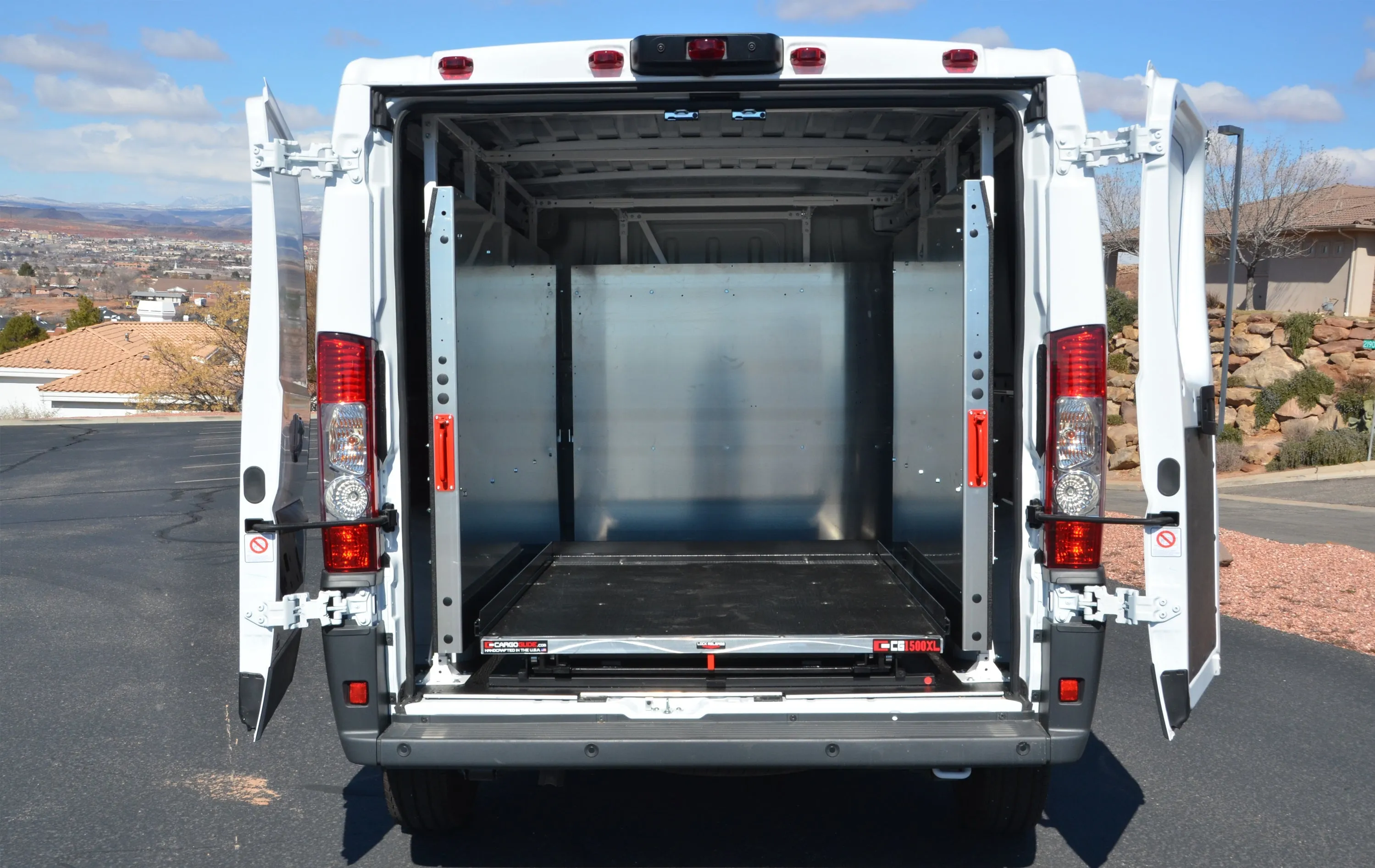 CargoGlide WSS561 Van Storage Sliding Platform Wall