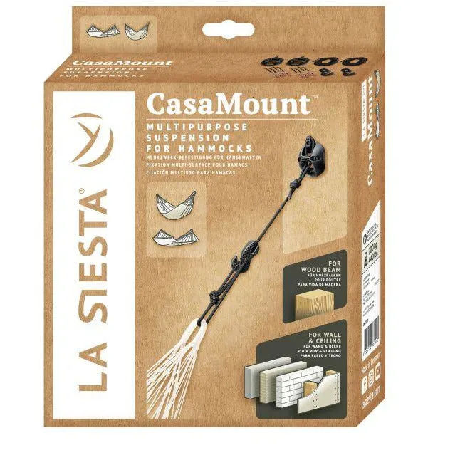 CasaMount Multipurpose Suspension for Hammocks, Black, by La Siesta