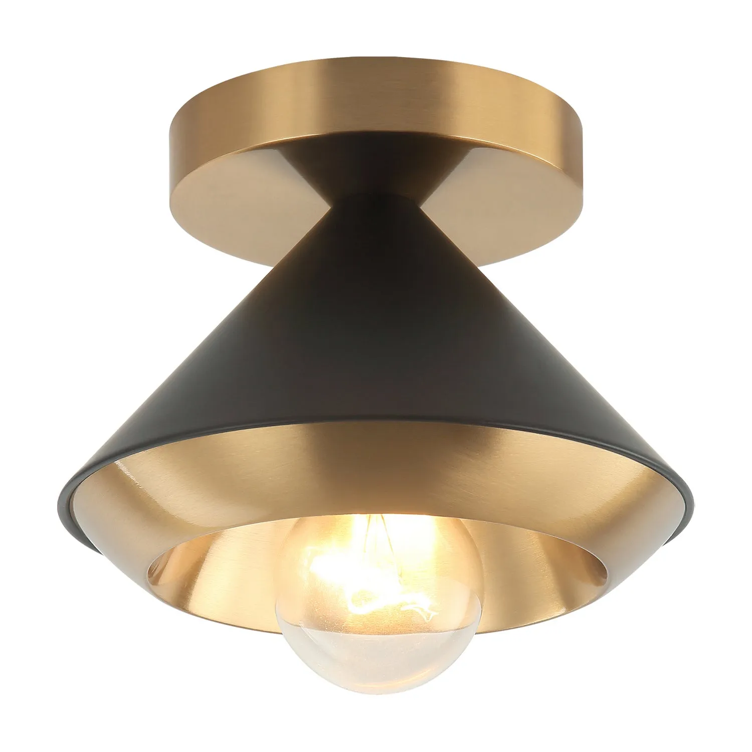 Ceiling Mount from the Velax Collection in Matte Black Finish by Matteo Lighting