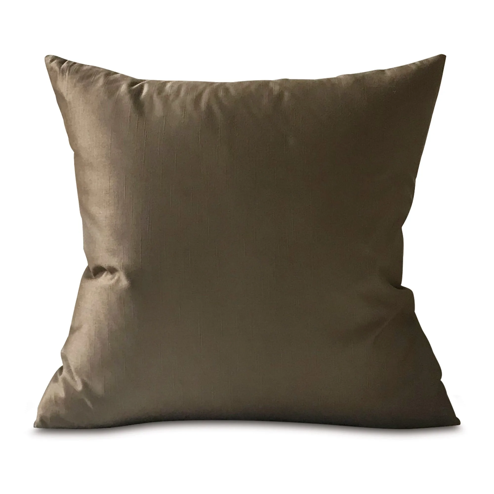 Chocolate Brown Solid Throw Pillow Cover 16x16