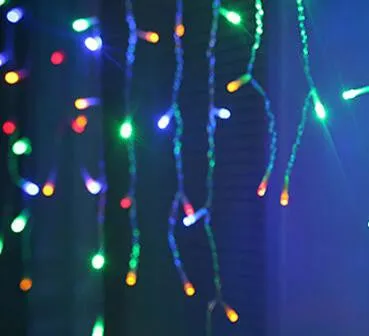 christmas lights outdoor decoration 5 meter droop 0.4-0.6m led curtain icicle string lights new year wedding party garland light