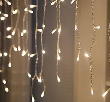 christmas lights outdoor decoration 5 meter droop 0.4-0.6m led curtain icicle string lights new year wedding party garland light