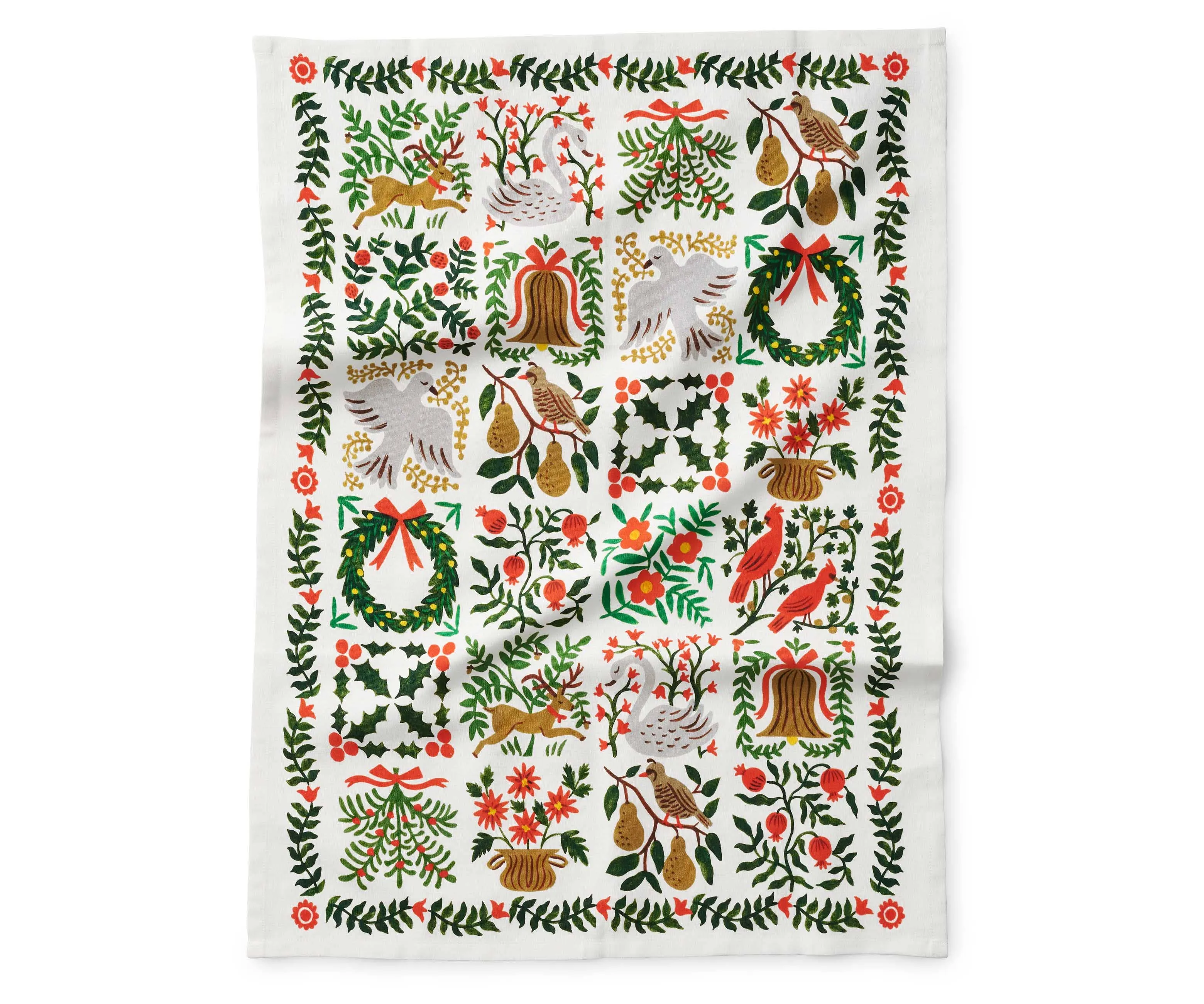 Christmastide Tea Towel