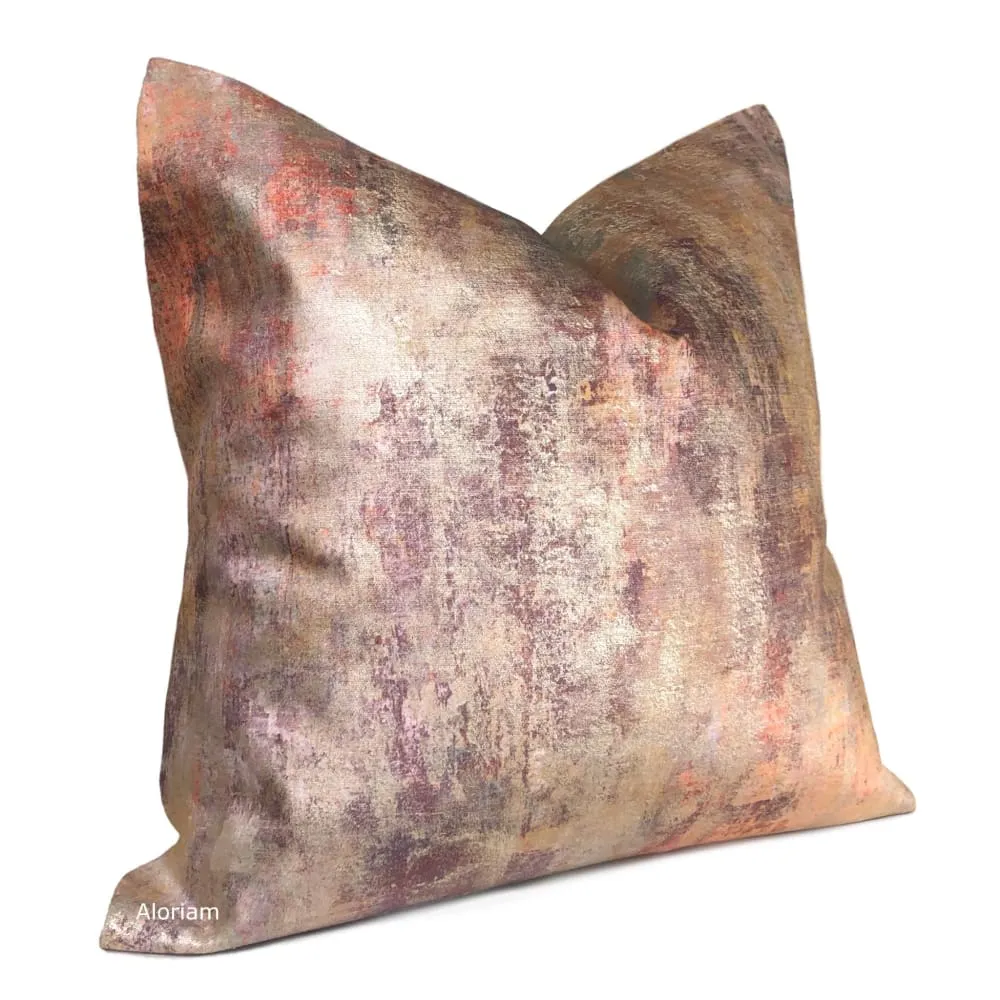 Circe Rose Gold Sunset Velvet Pillow Cover