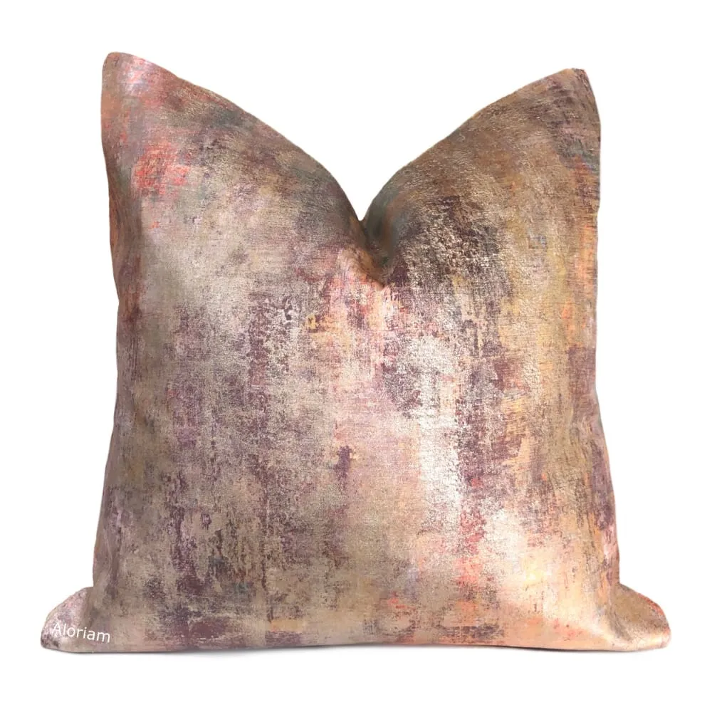 Circe Rose Gold Sunset Velvet Pillow Cover