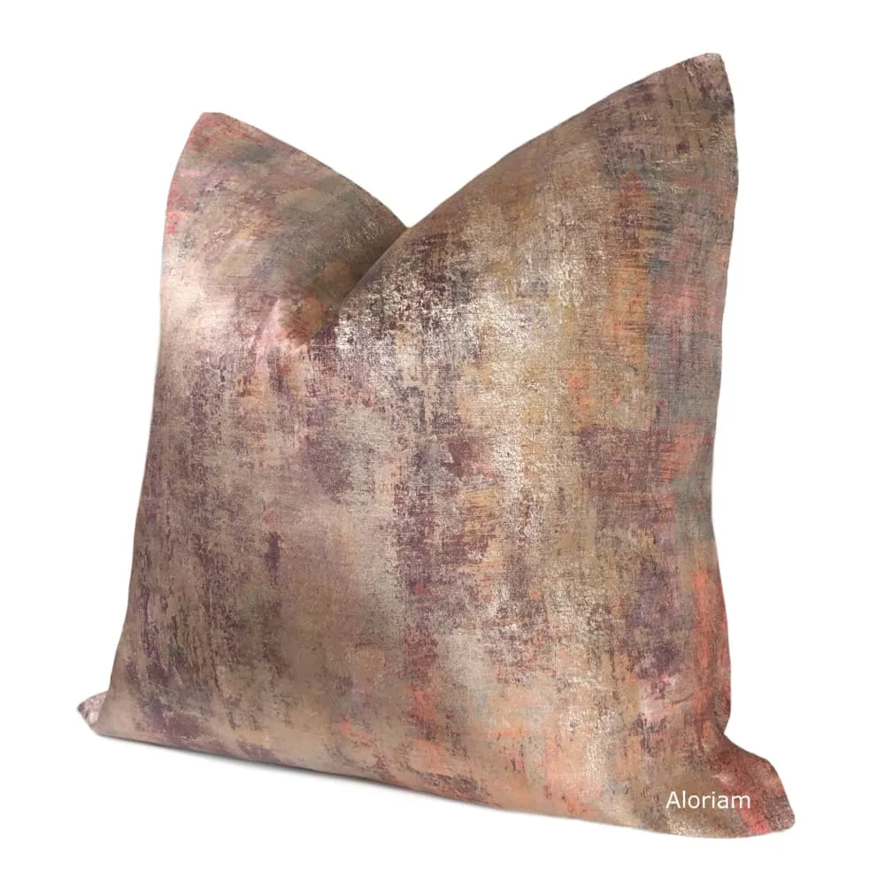 Circe Rose Gold Sunset Velvet Pillow Cover