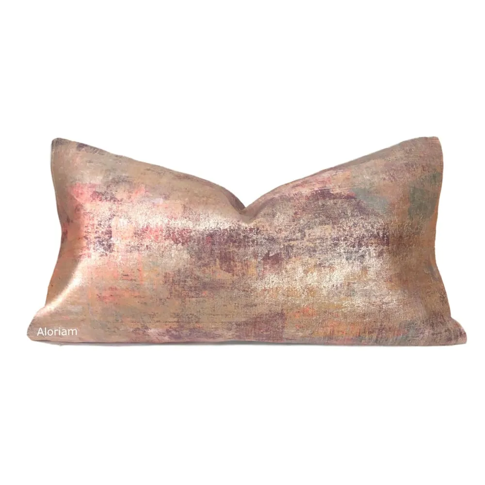 Circe Rose Gold Sunset Velvet Pillow Cover