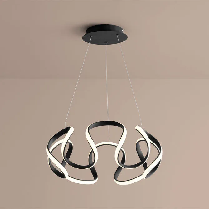 Cirro 22" Chandelier - Black