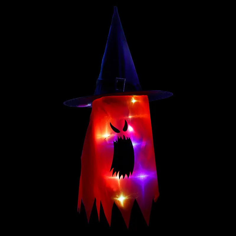 Cloth Art Ghost Lantern String Light Halloween Decoration