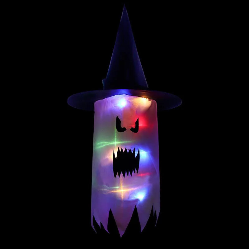 Cloth Art Ghost Lantern String Light Halloween Decoration