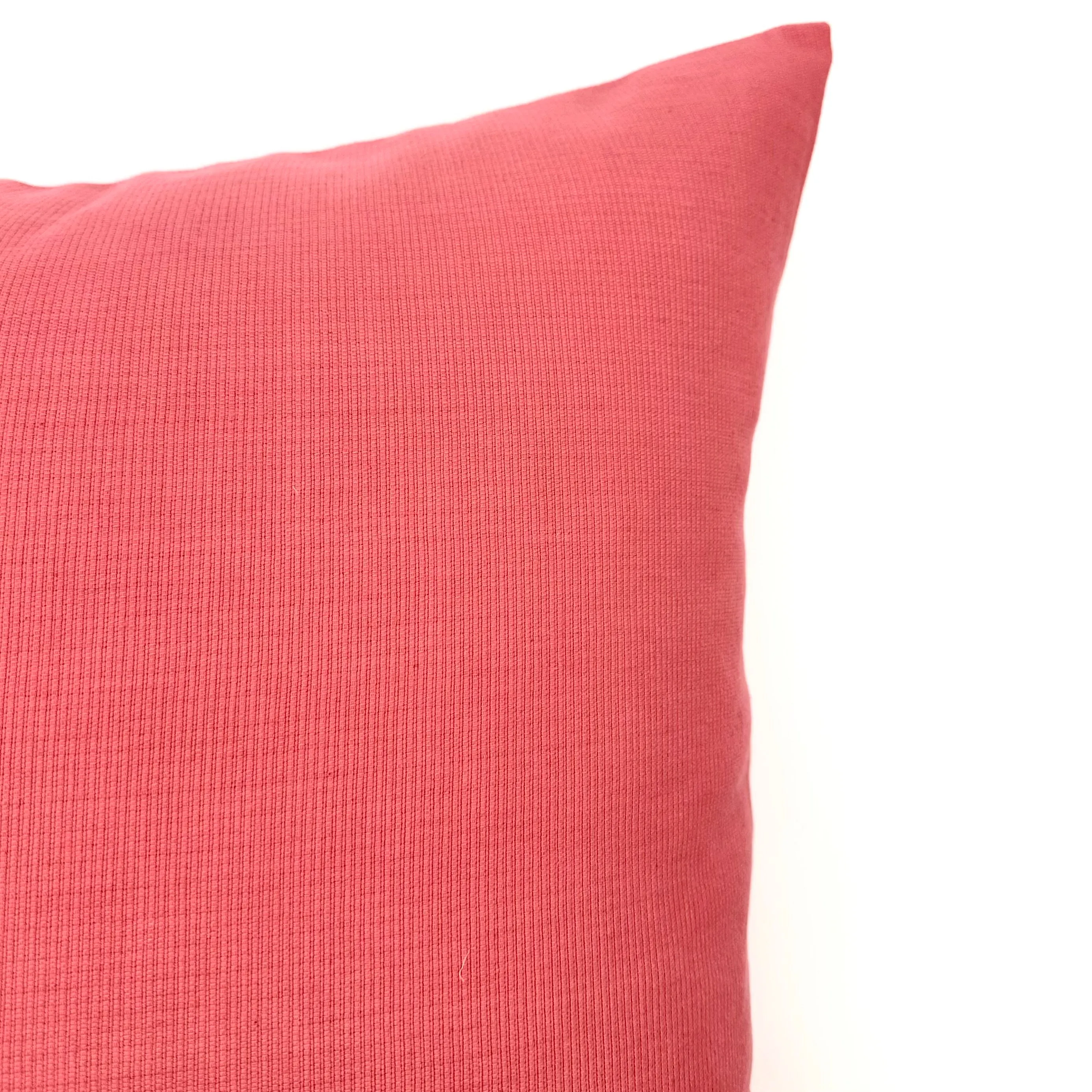 Coral Beach Cotton Throw Pillow Cover 22x22