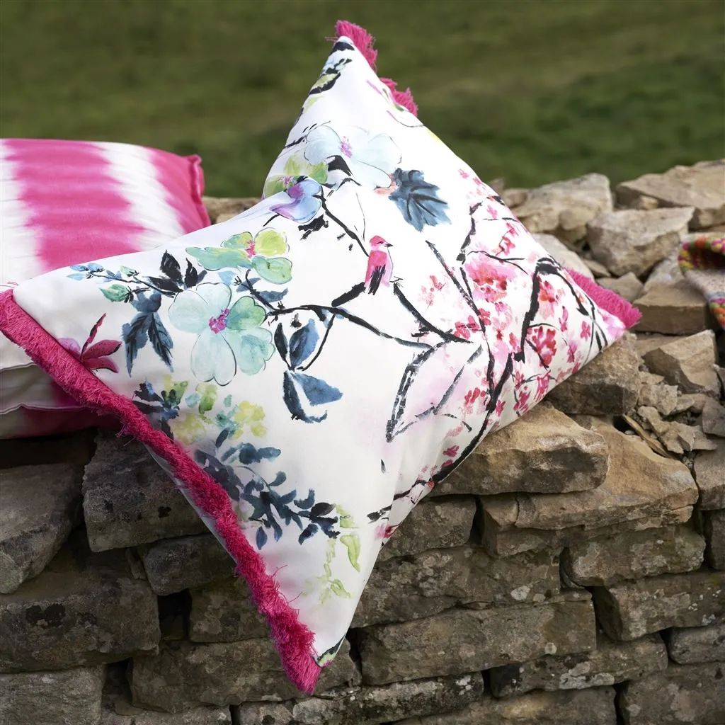 Designers Guild Chinoiserie Flower Peony Outdoor Decorative Pillow