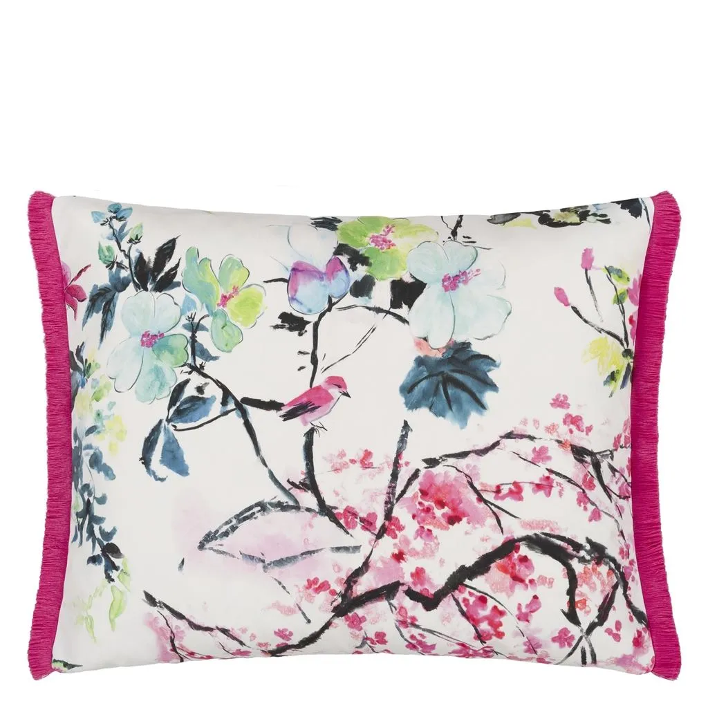 Designers Guild Chinoiserie Flower Peony Outdoor Decorative Pillow