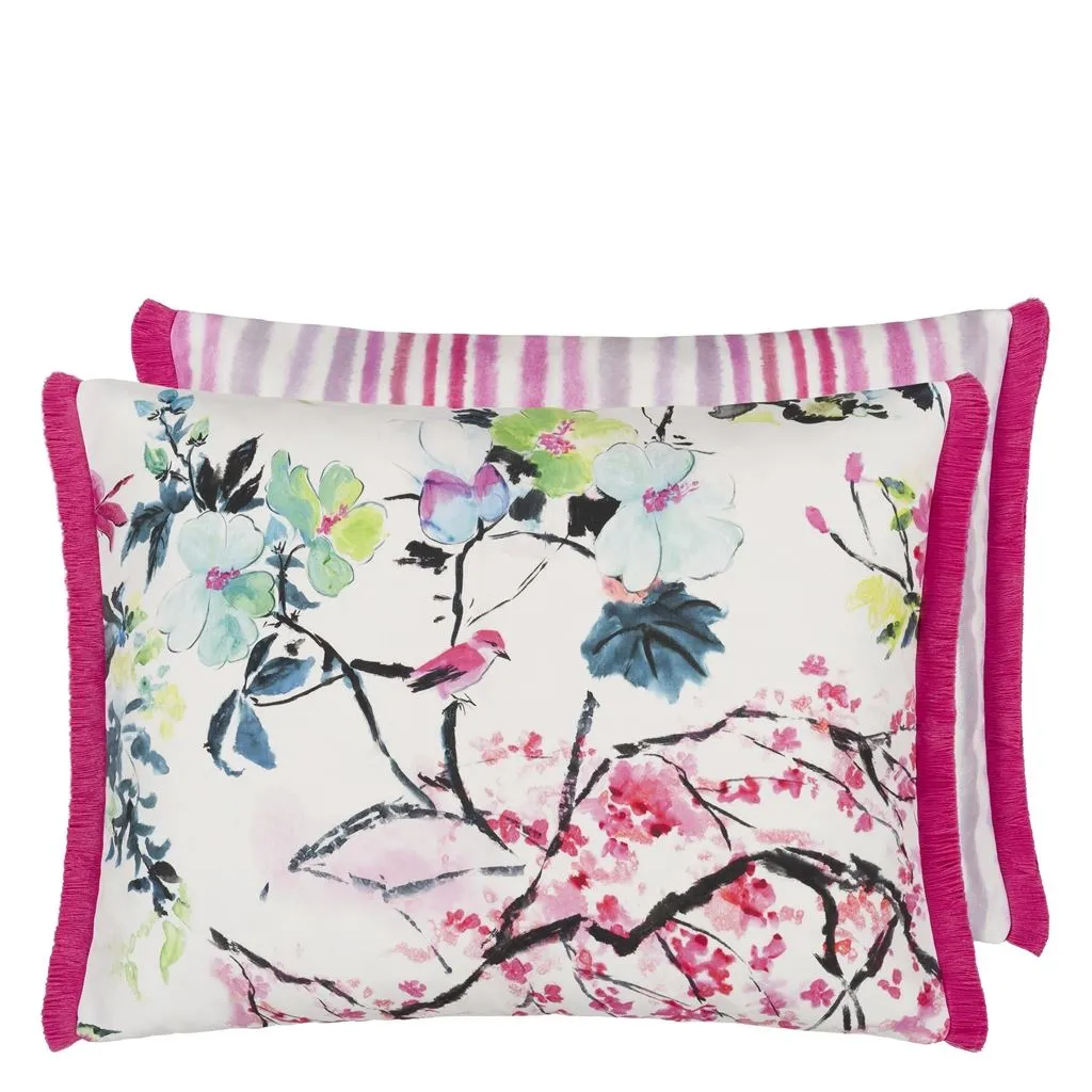 Designers Guild Chinoiserie Flower Peony Outdoor Decorative Pillow