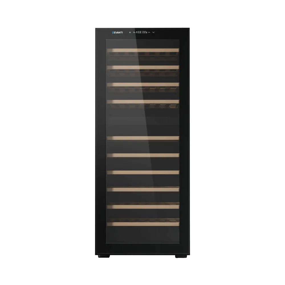 Devanti Wine Cooler Fridge Compressor Dual Zone 80 Bottles