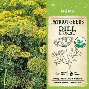 Dill Dukat Herb Seeds (500mg)