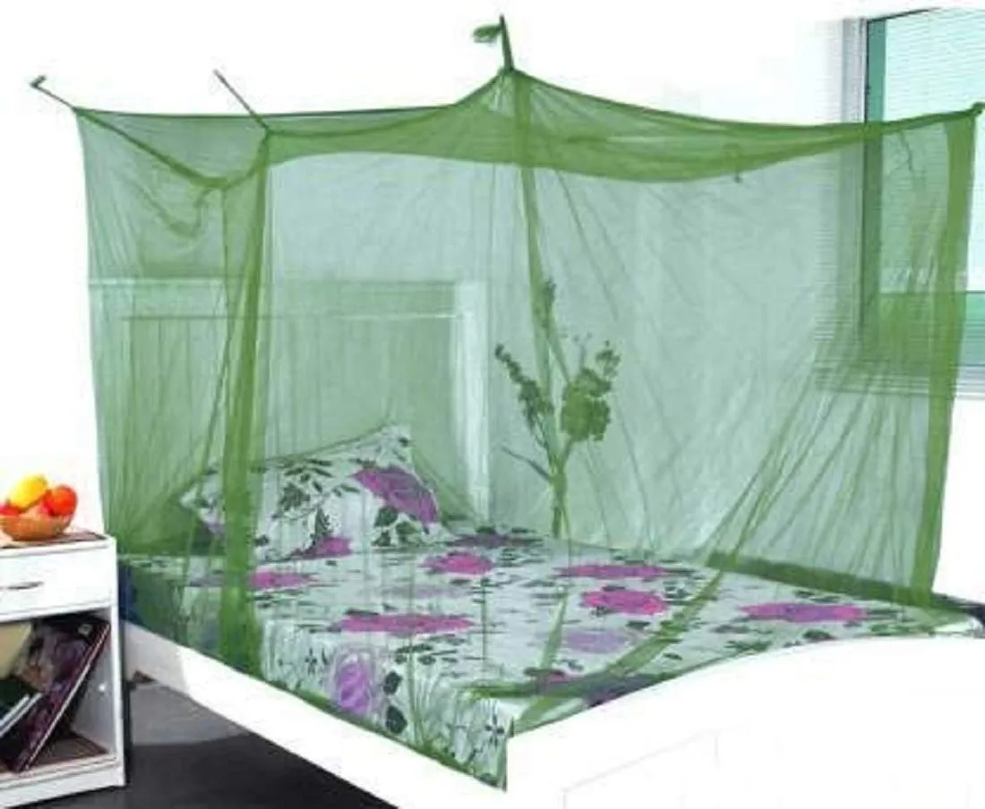 Divayanshi Mosquito Net for King Size Double Bed Polycotton (Olive Green, 6.5x6.5)