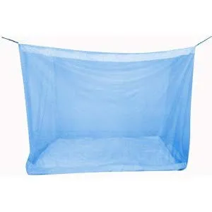 Divyanshi Mosquito Net || Blue Rectangular Fine Mesh Mosquito Net for Single Bed/Double Bed, 3x6.5 Insect Protection Repellent, Perfect for Indoors and Outdoors