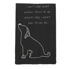 dont care dog towel