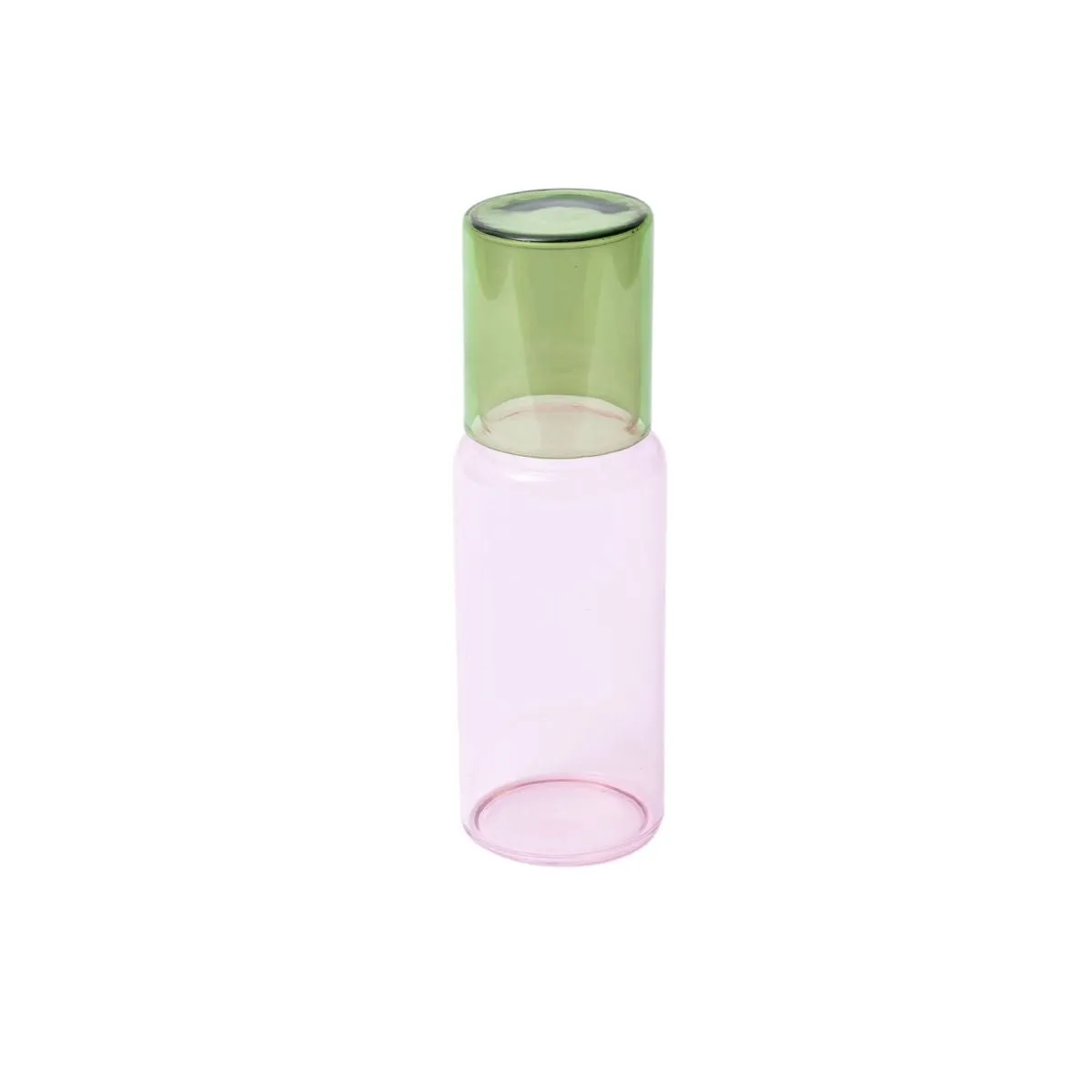 Duo Tone Glass Carafe - Pink/Green