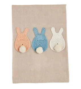 Easter Tails Crochet Towel