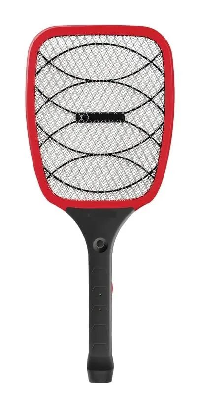 Electric Mosquito Killer with Dual Safety Button, 3 Layer Protection Net, and Long Battery Life Insect, Housefly, Roaches, Bugs Swatter Killer Racket (Square Shaped)