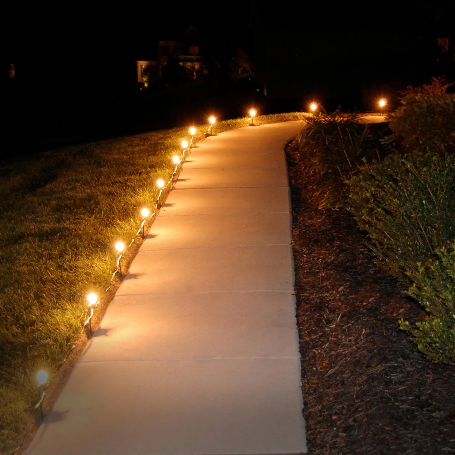 Electric Pathway Lights with 10 Bulbs