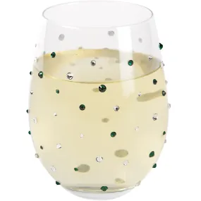 Emerald 18 oz Gemstone Stemless Glass