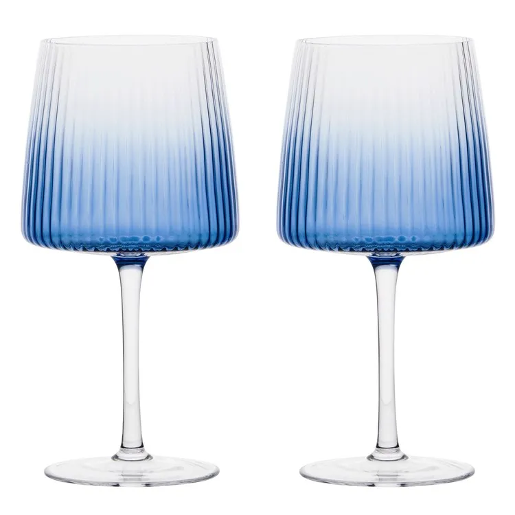 Empire Blue Gin Glasses Set of 2