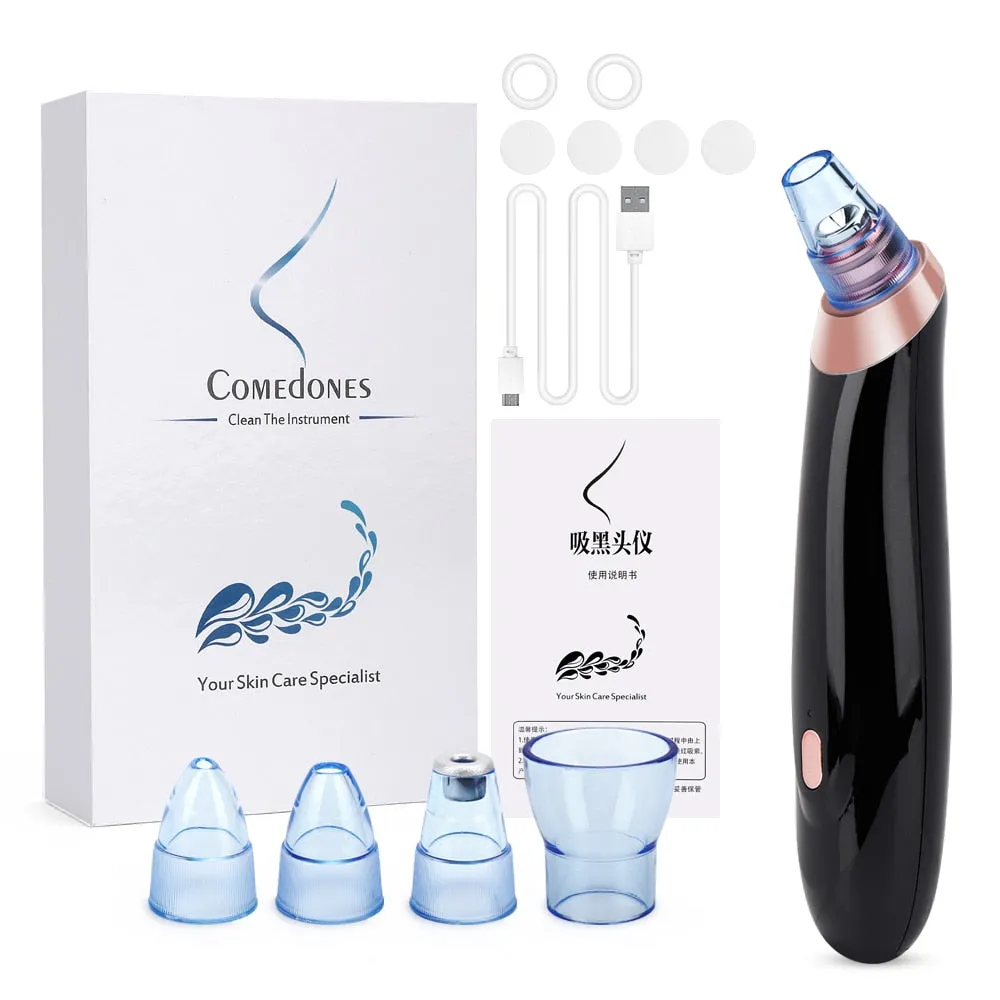 Face Acne Black Dot Pimple Blackhead Remover Electric Microcrystalline Blackhead Vacuum Cleaner Pore Blackhead Skin Care Machine