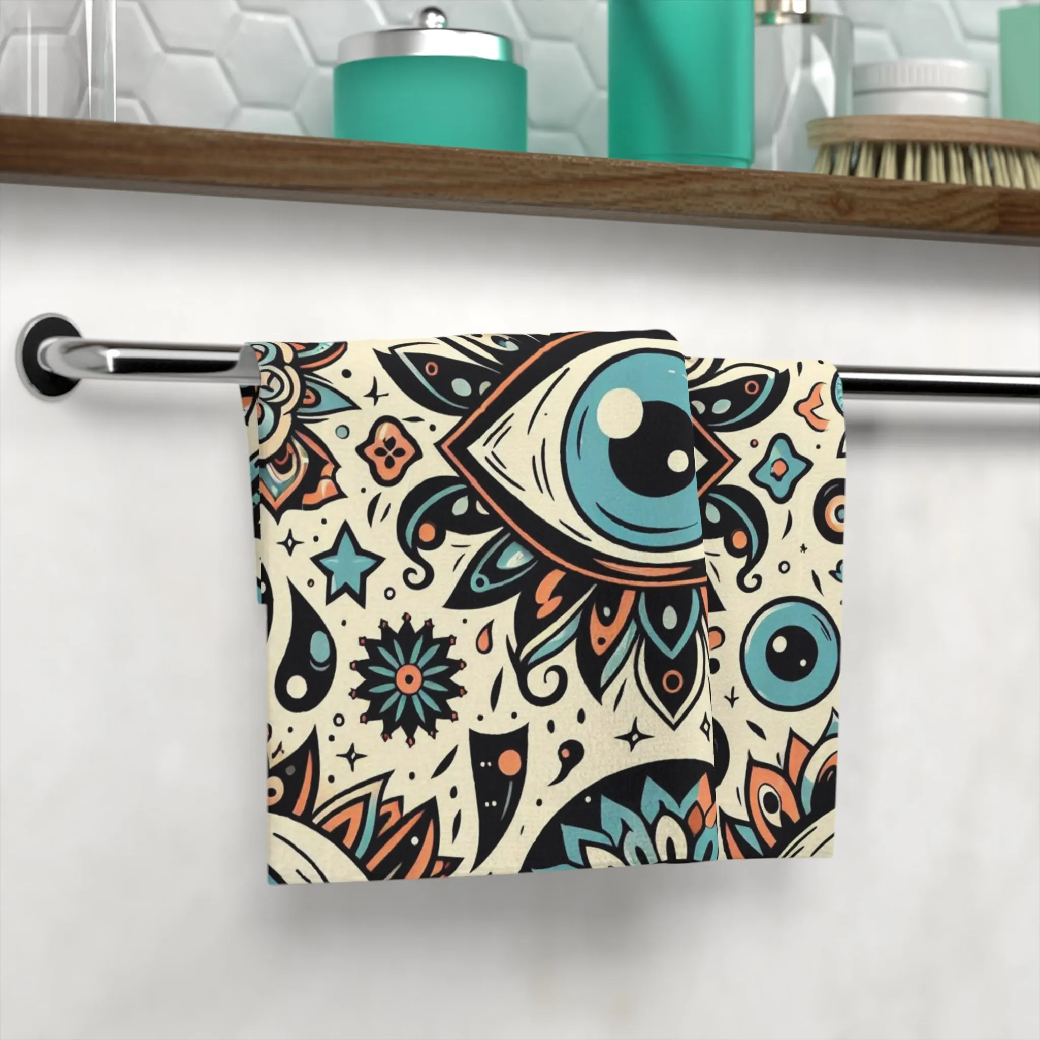 Face Towel - Evil Eye Paisley