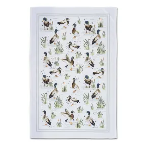 Farmhouse Ducks Cotton Tea Towel