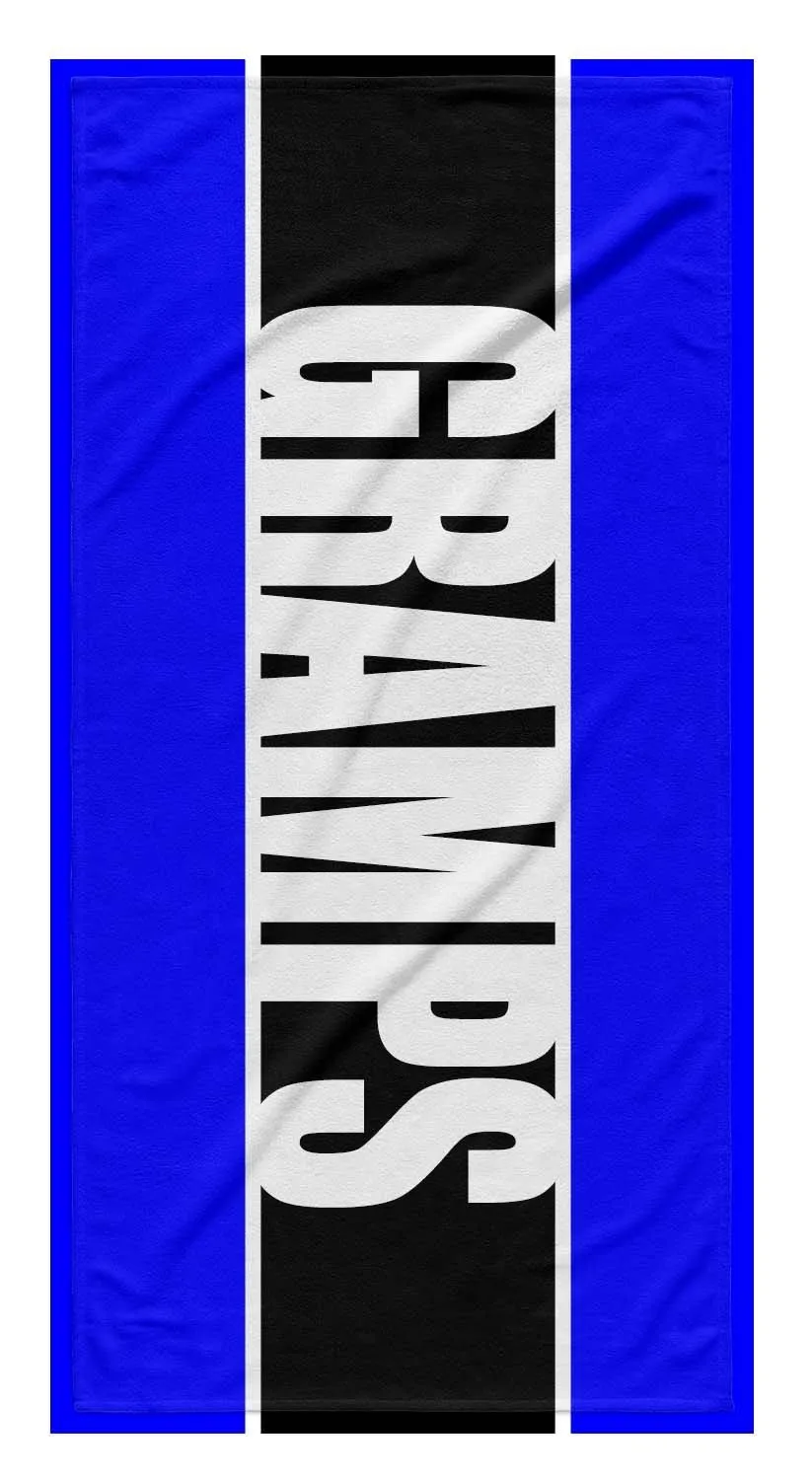 FATHER'S DAY PERSONALIZED BOLD STRIPE  PREMIUM TOWEL