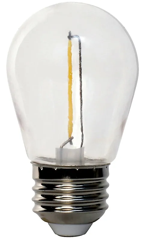 Feit Electric S14/822/FILED/4 LED Replacement Bulb, Decorative, S14 Lamp, 11 W Equivalent, E26 Lamp Base :BX4: QUANTITY: 6