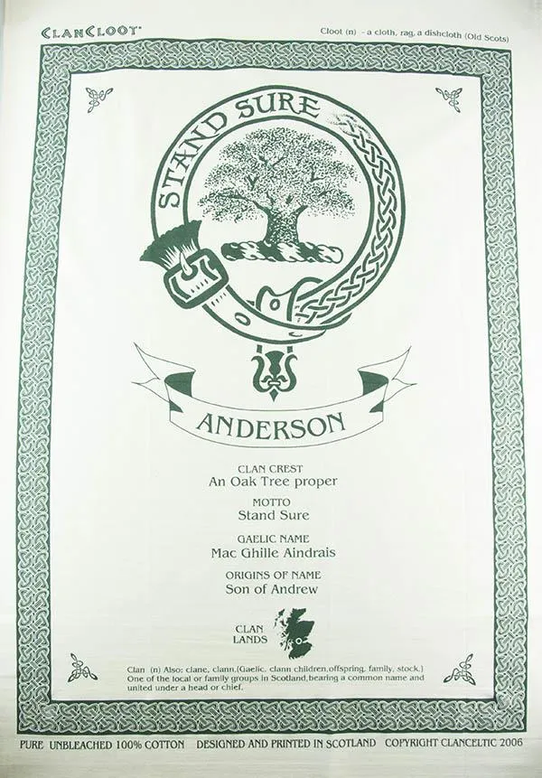 Fletcher Clan Tea Towel