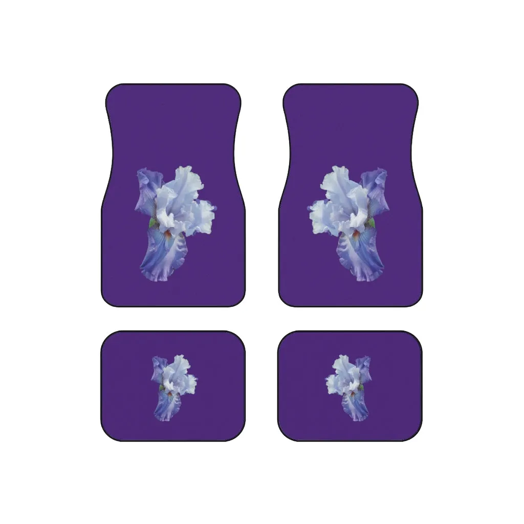 Floral "Iris" Car Mats (Set of 4)