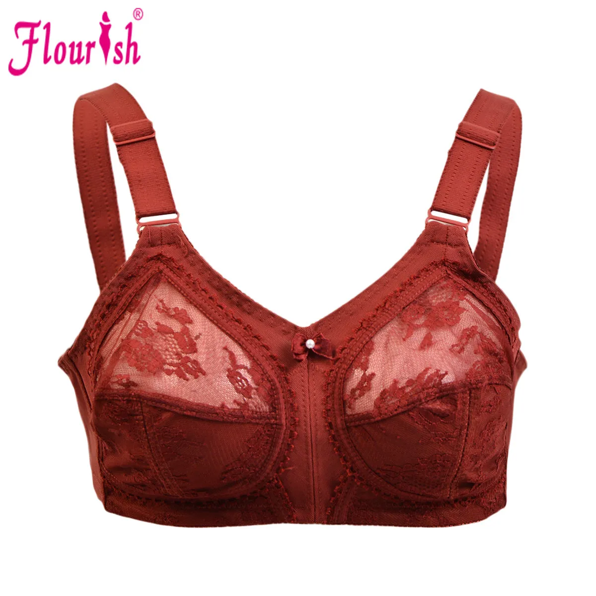 Flourish Disclosure  Non-Padded Non-Wired Full Coverage Bra Plus Size