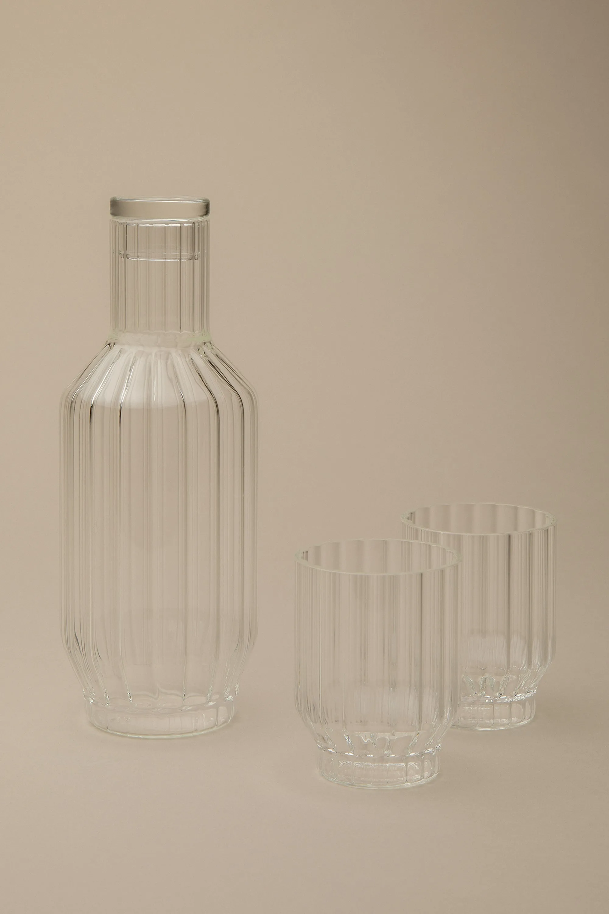 FLUTED CARAFE