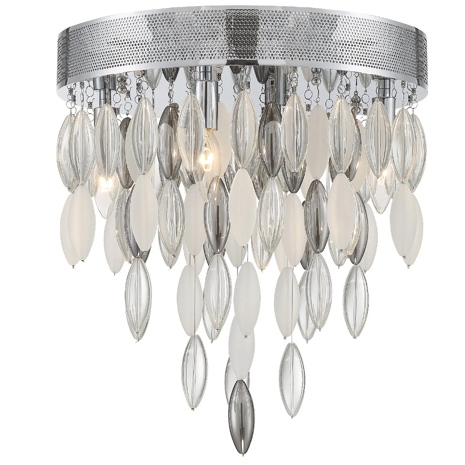 Four Light Ceiling Mount from the Hudson Collection in Polished Chrome Finish by Crystorama