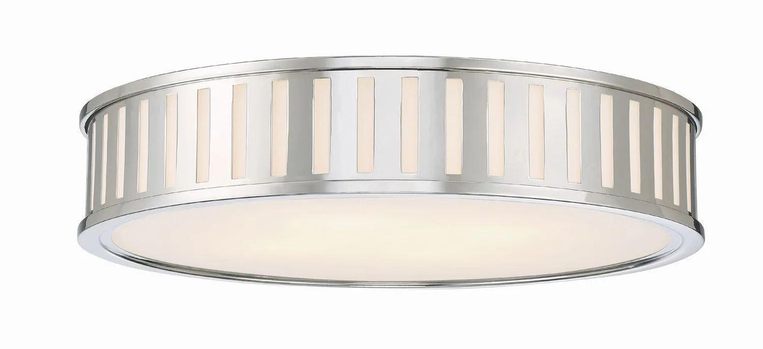 Four Light Ceiling Mount from the Kendal Collection in Polished Nickel Finish by Crystorama