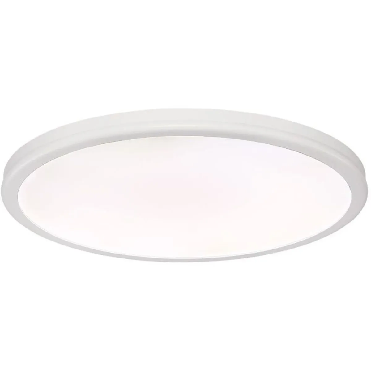 Geos 15 in. LED Disk Light 2700K White Finish