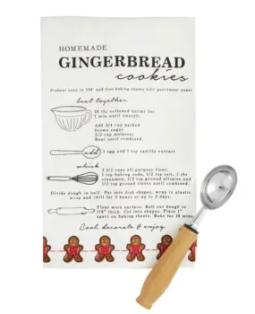 Gingerbread Recipe Towel Set